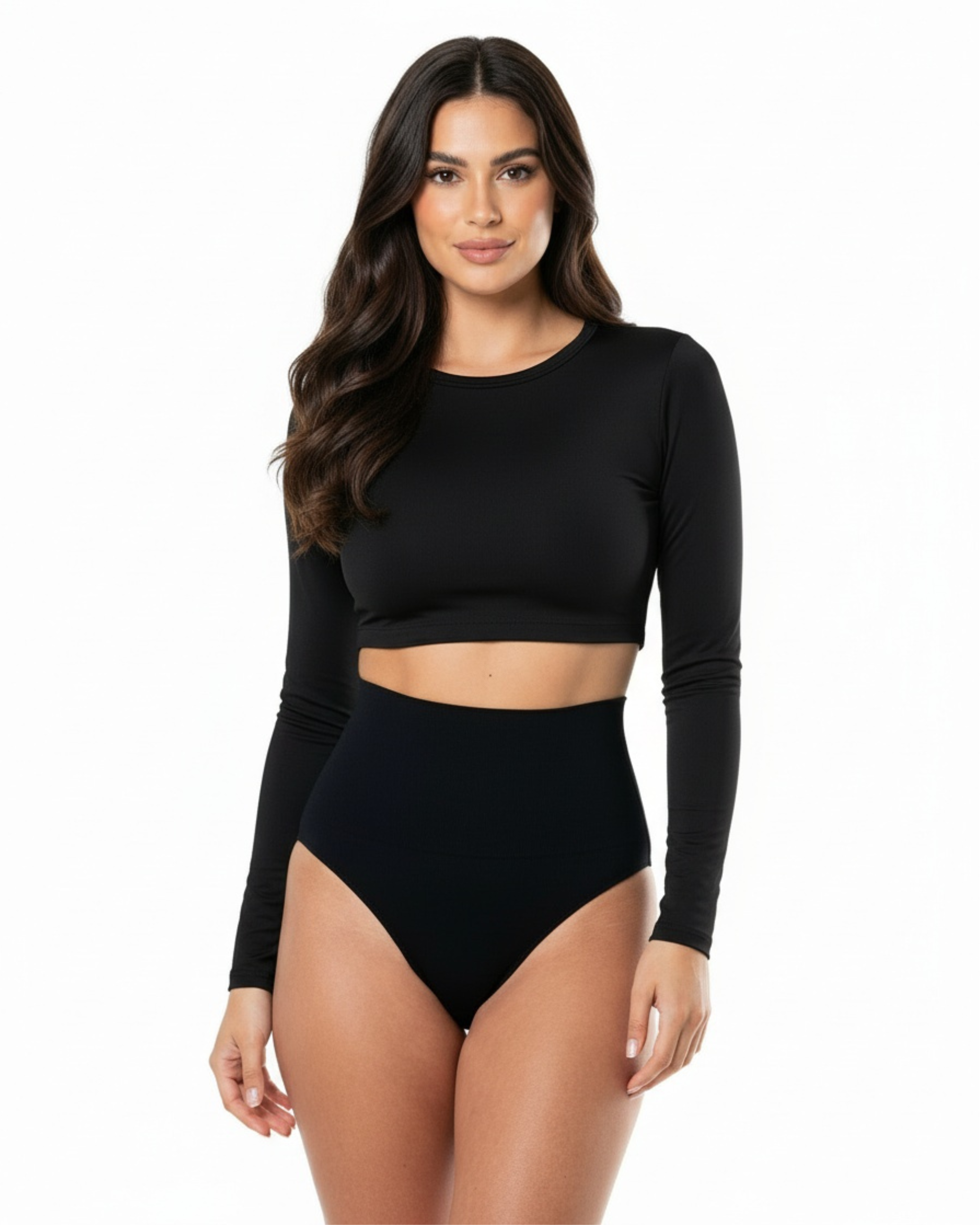 Smooth high-waist sculpting thong for women | High-Waisted Thong