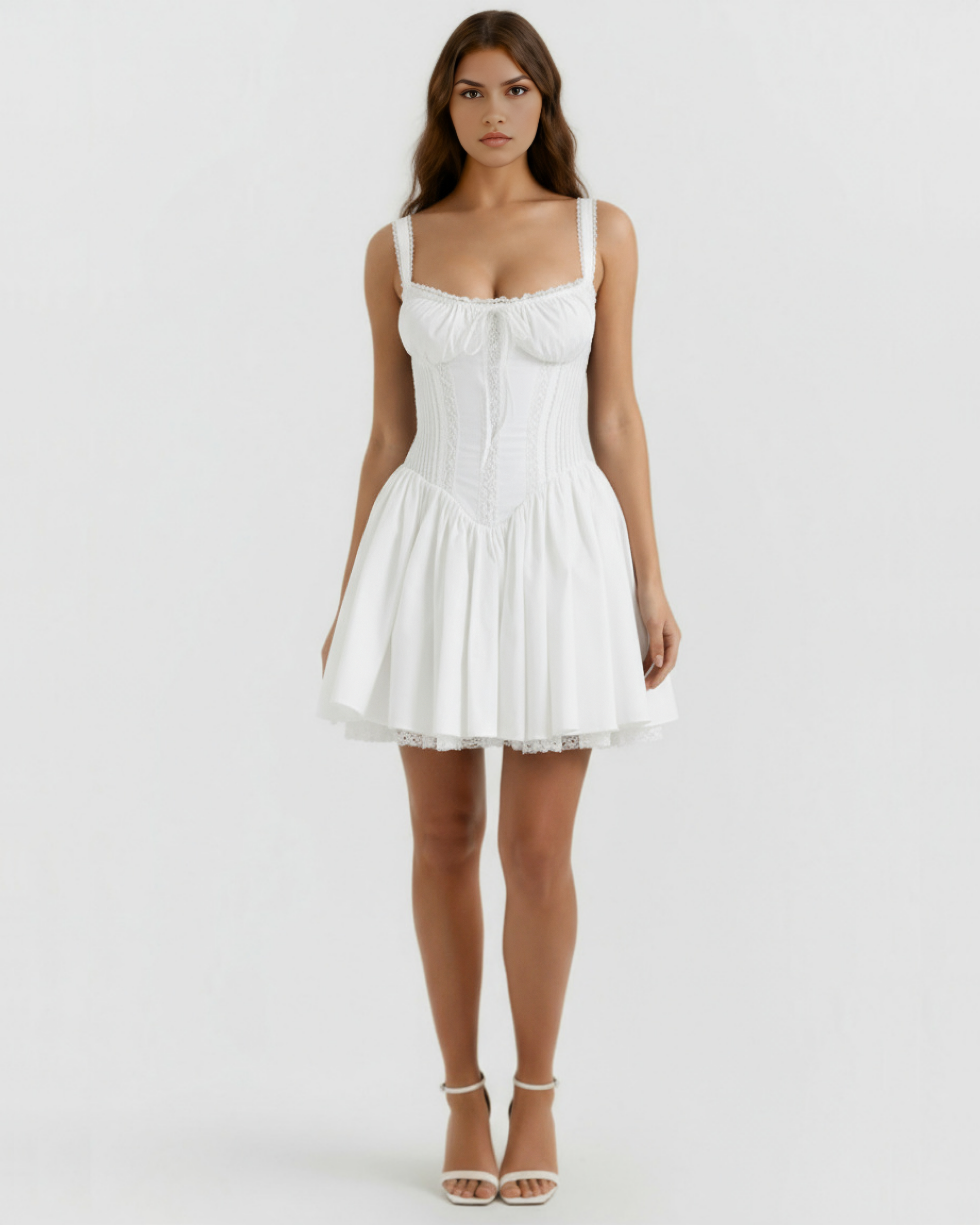 Elegant corset midi dress for women | Luna