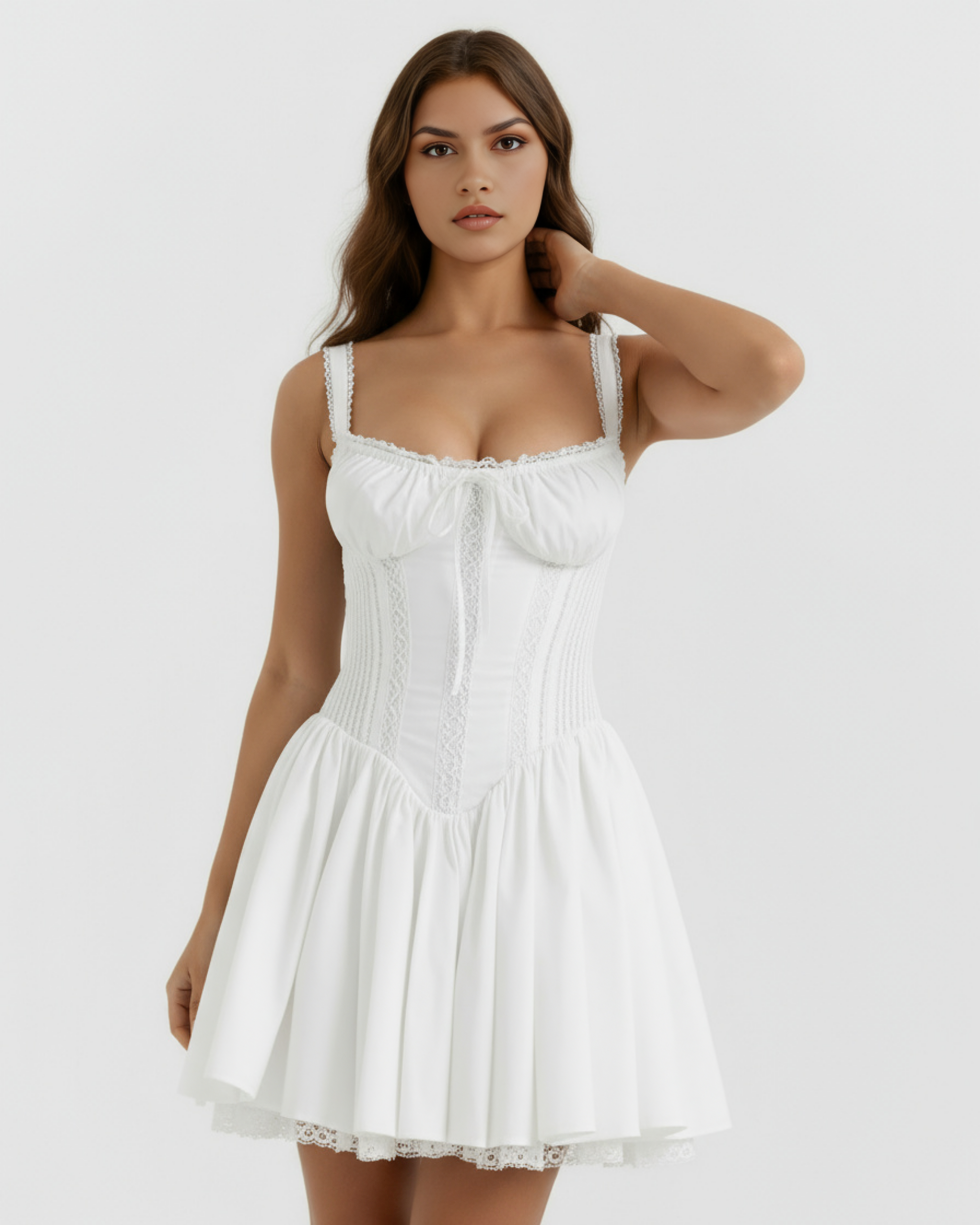 Elegant corset midi dress for women | Luna