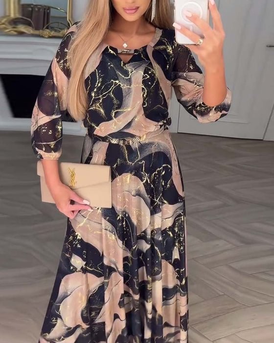 Printed maxi dress for women | Chavelle