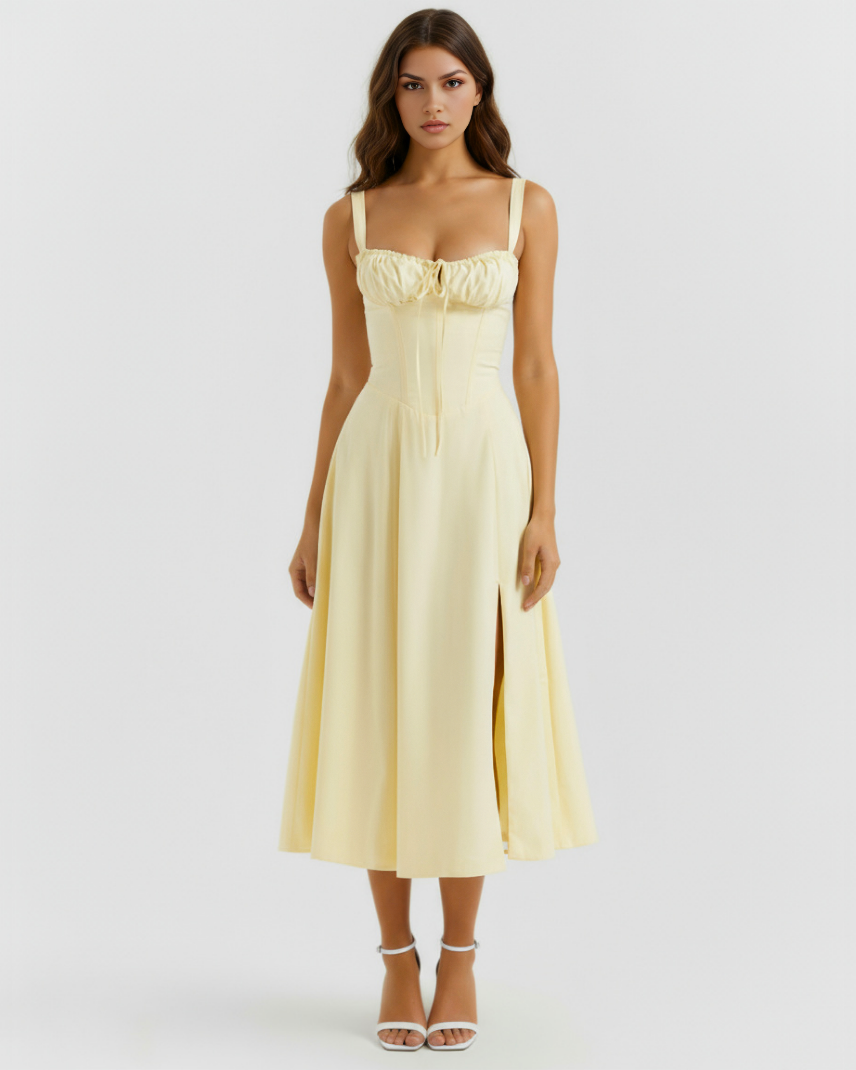 Corseted mini dress for women | Aurora