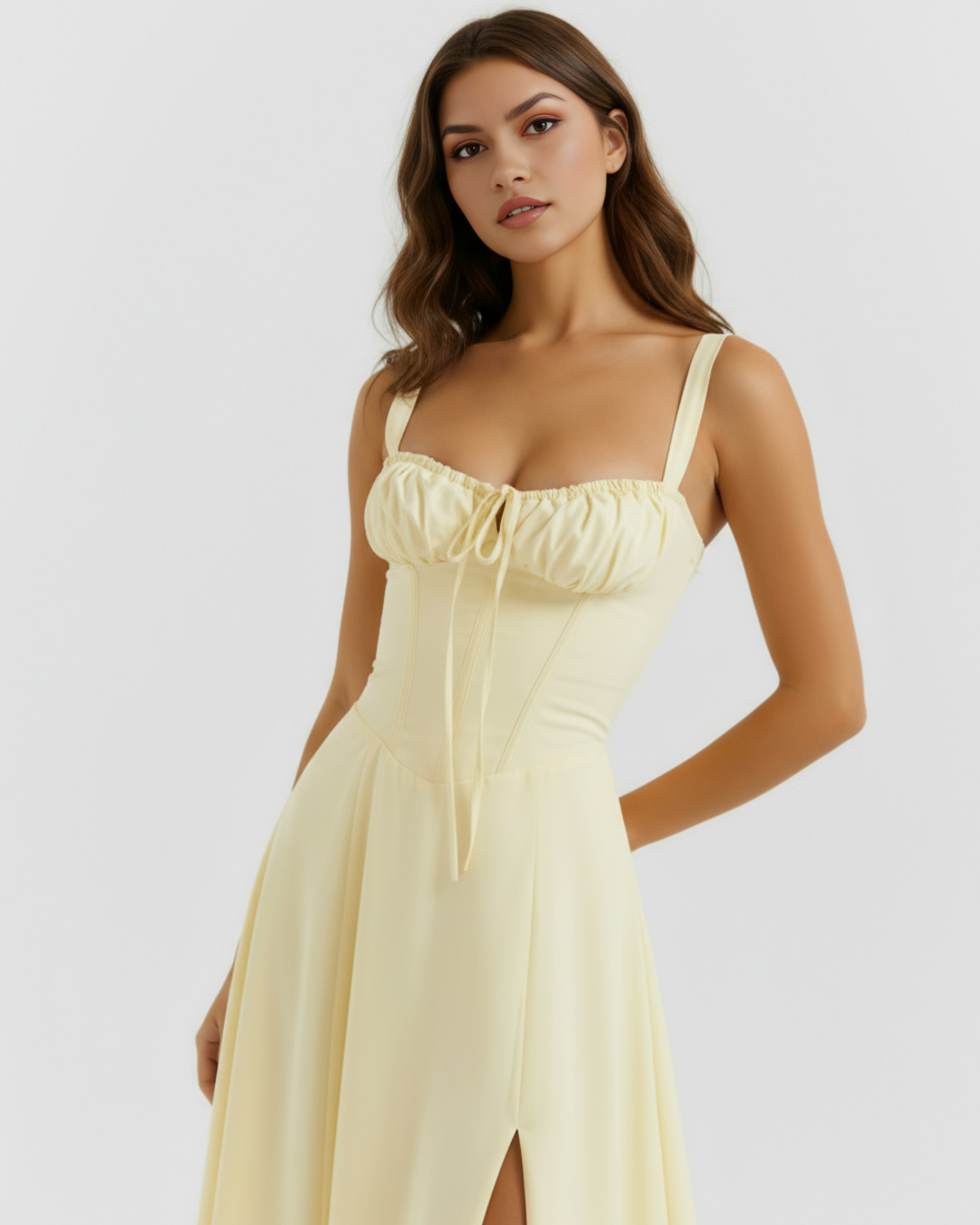 Corseted mini dress for women | Aurora
