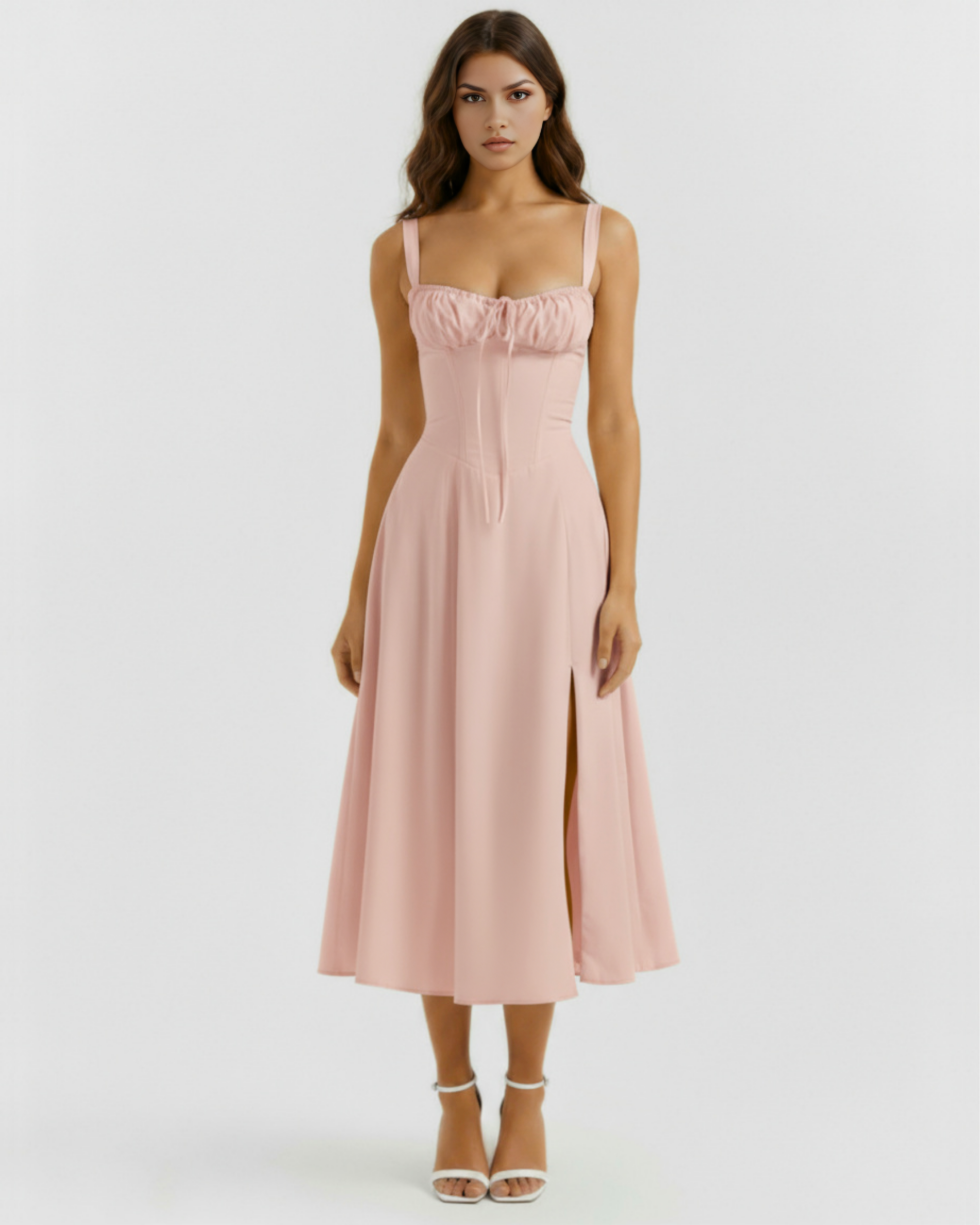 Corseted mini dress for women | Aurora