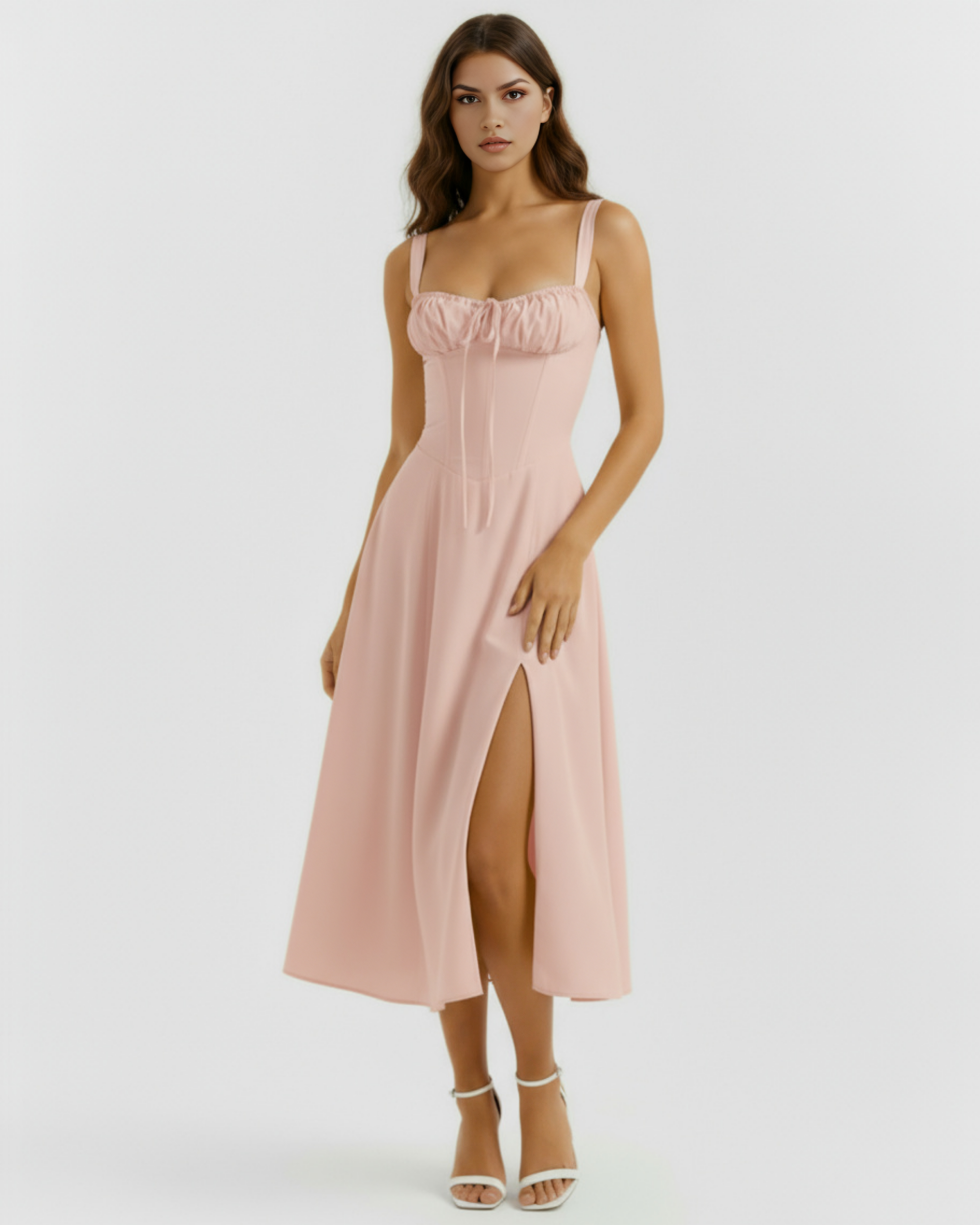 Corseted mini dress for women | Aurora