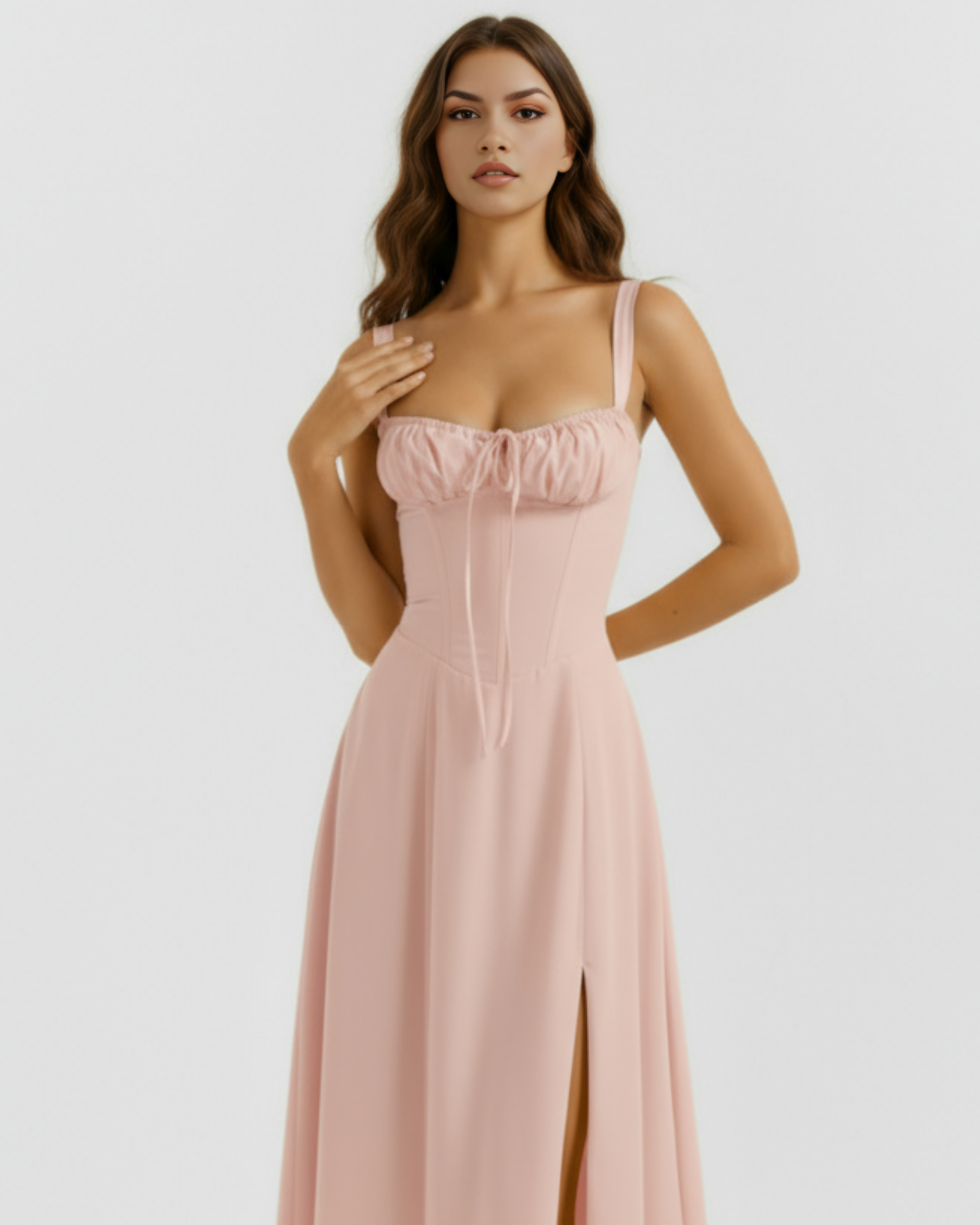 Corseted mini dress for women | Aurora