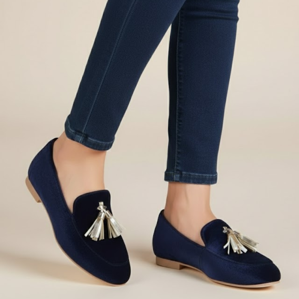 Pointed Tassel Slip-On Loafers for Women | Penelope