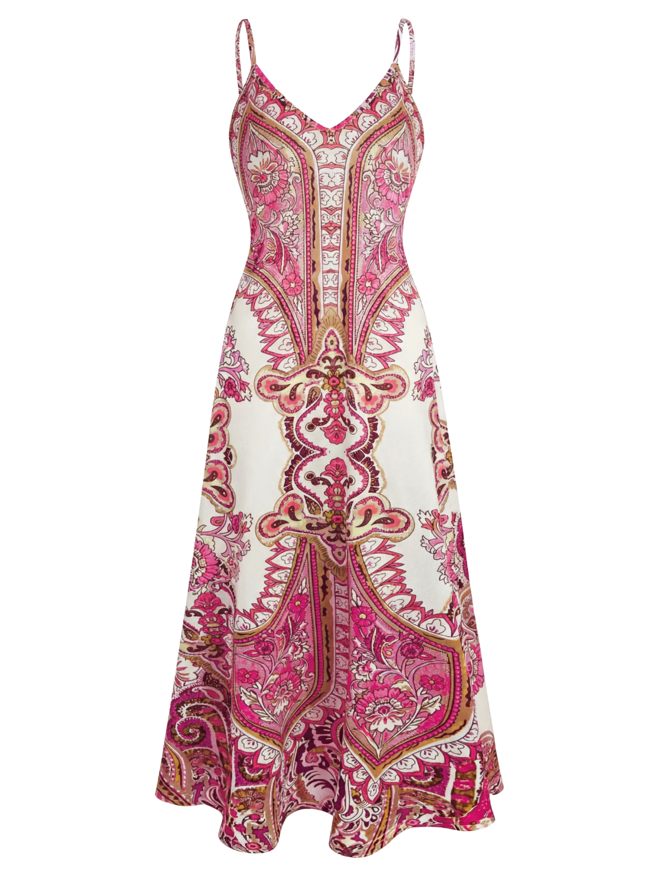 Boho floral sleeveless dress for women | Ottilie