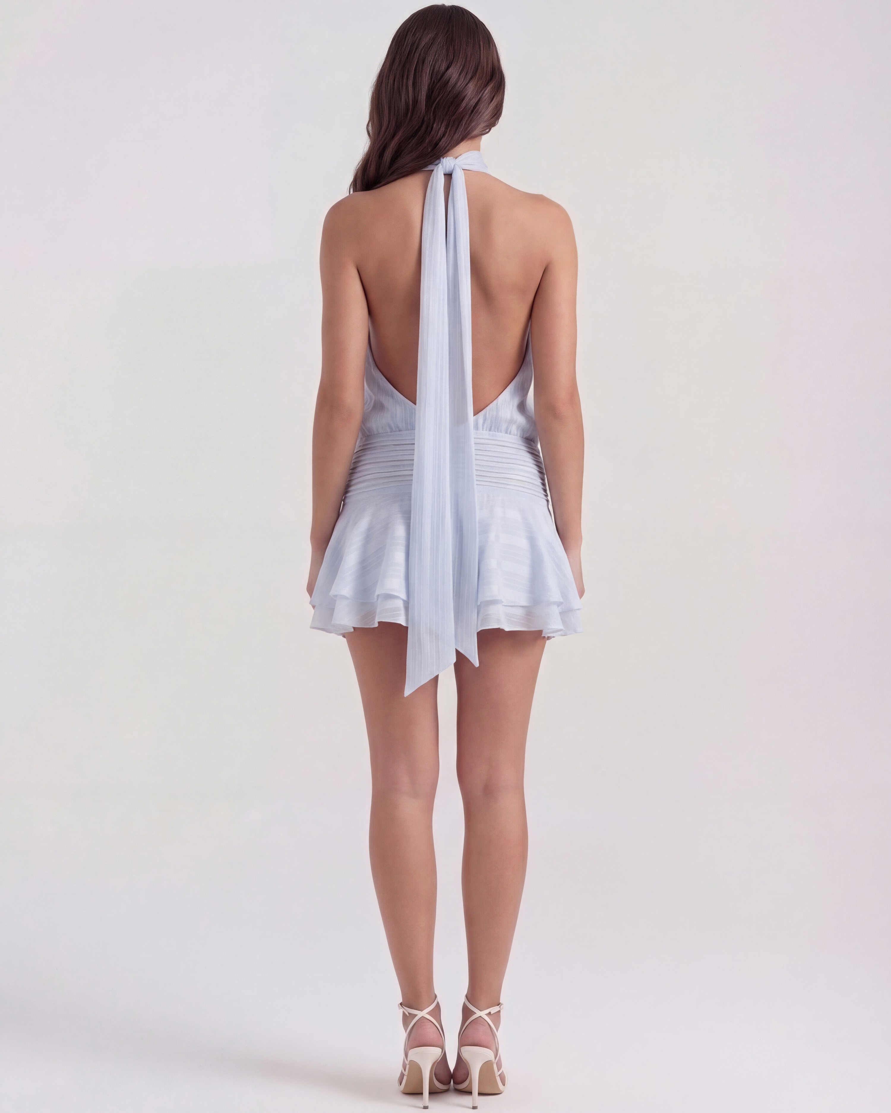 Chiffon babydoll mini dress for women | Chiara