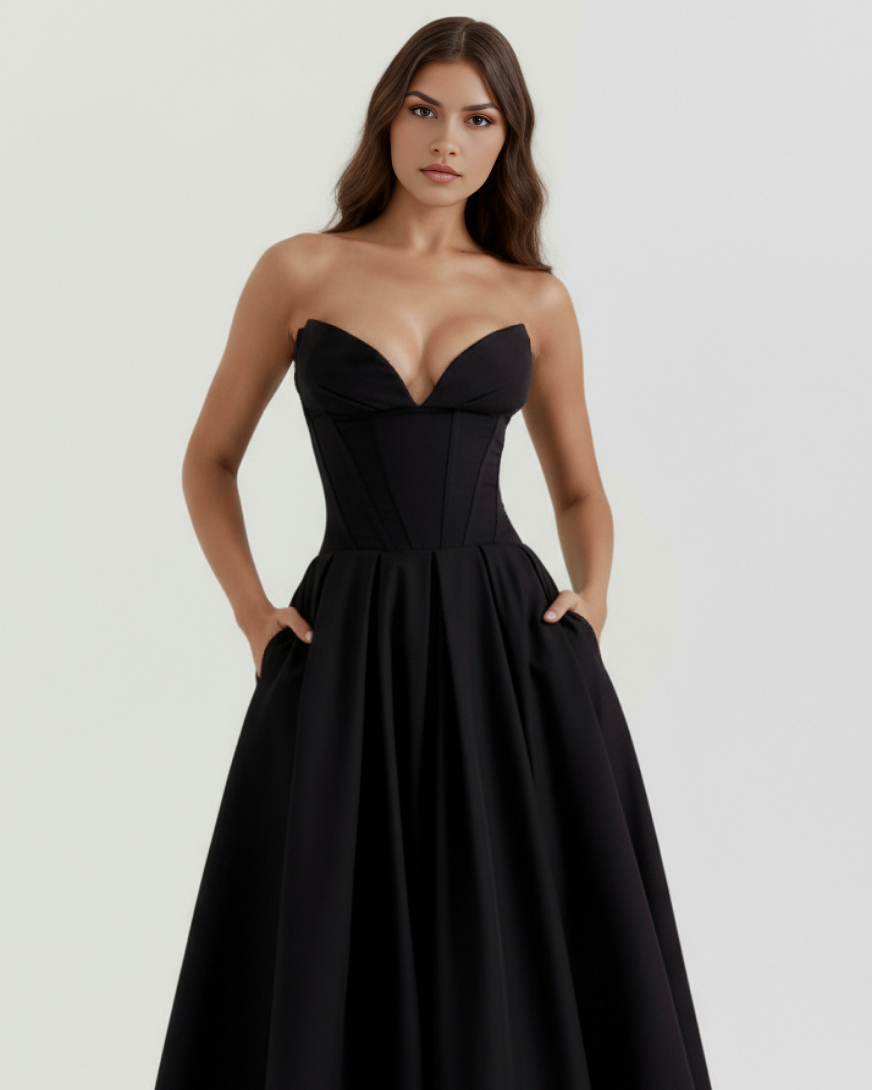 Ruched bodycon midi dress for women | Amalfi