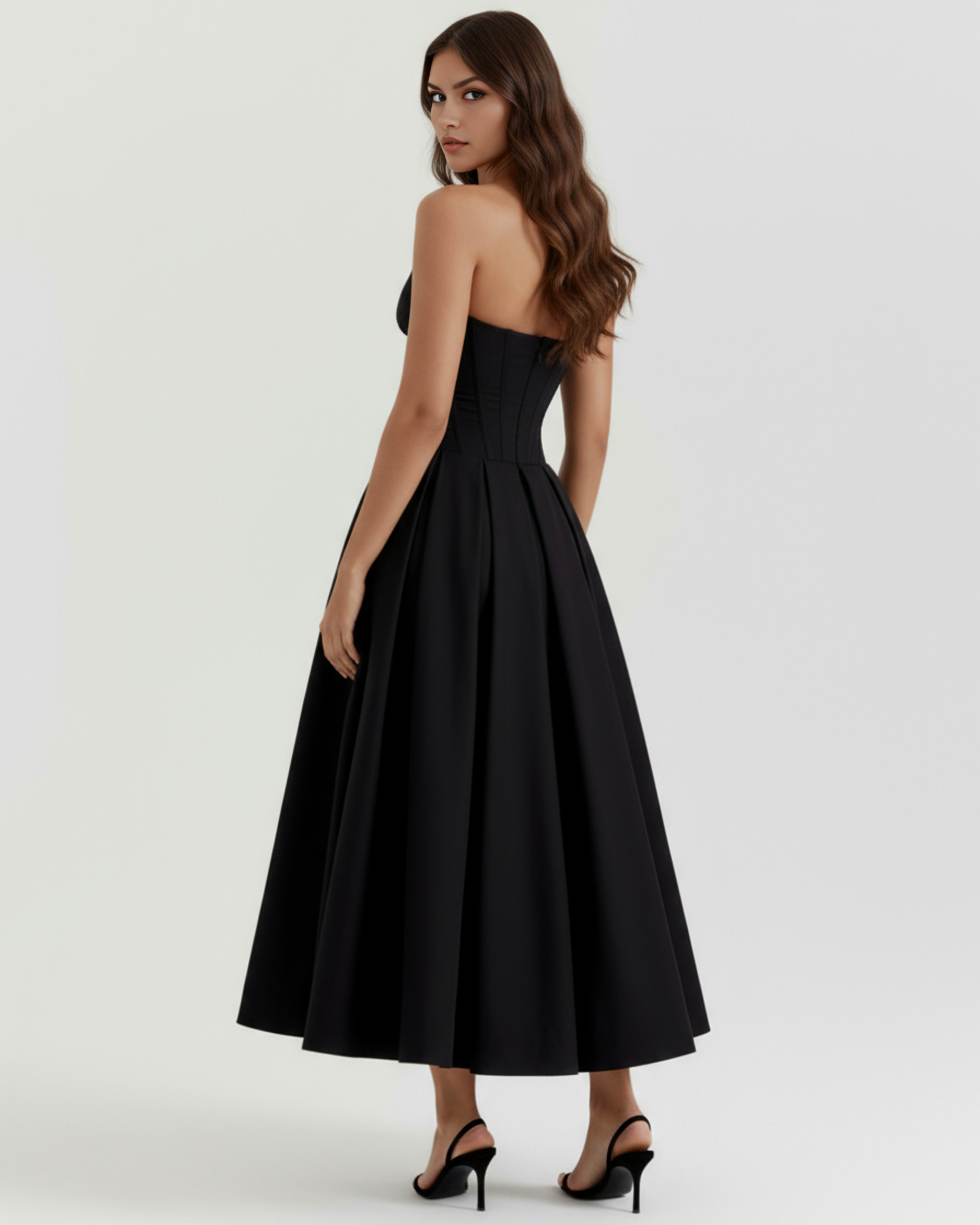 Ruched bodycon midi dress for women | Amalfi