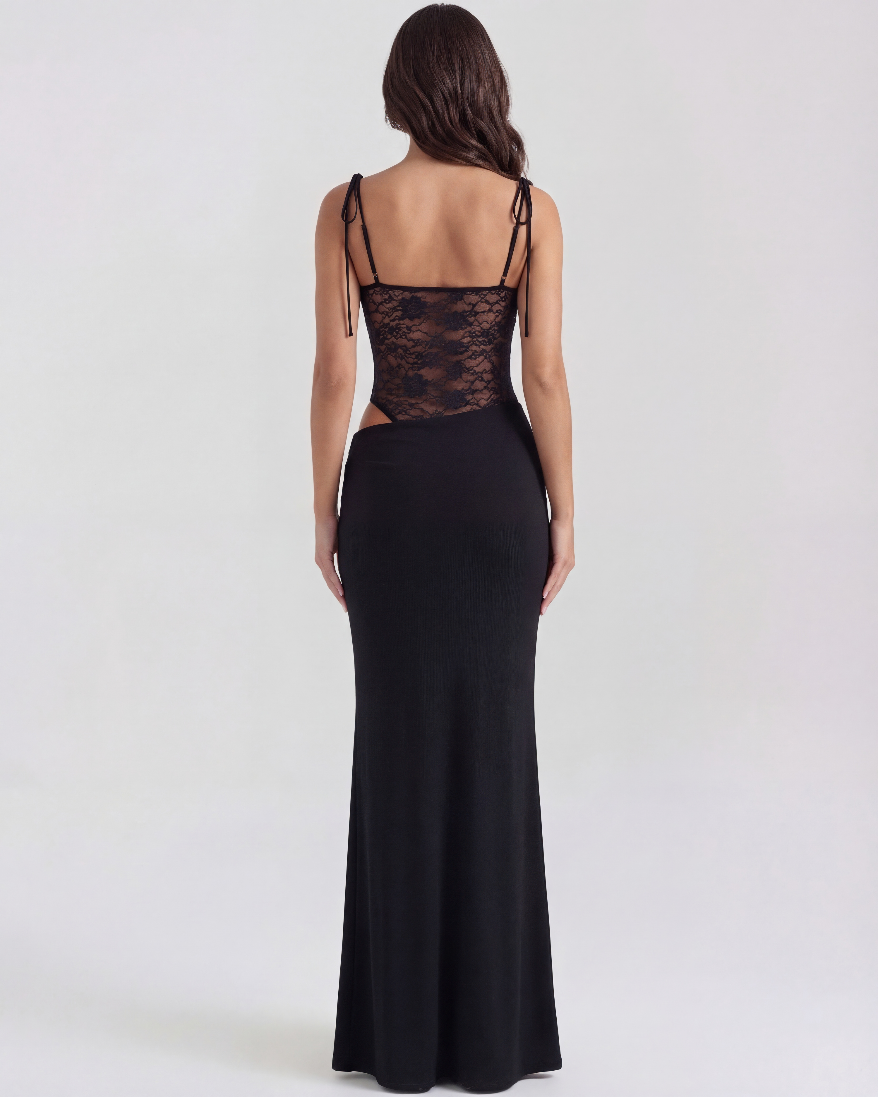 Lace bodycon maxi dress for women | Valeria