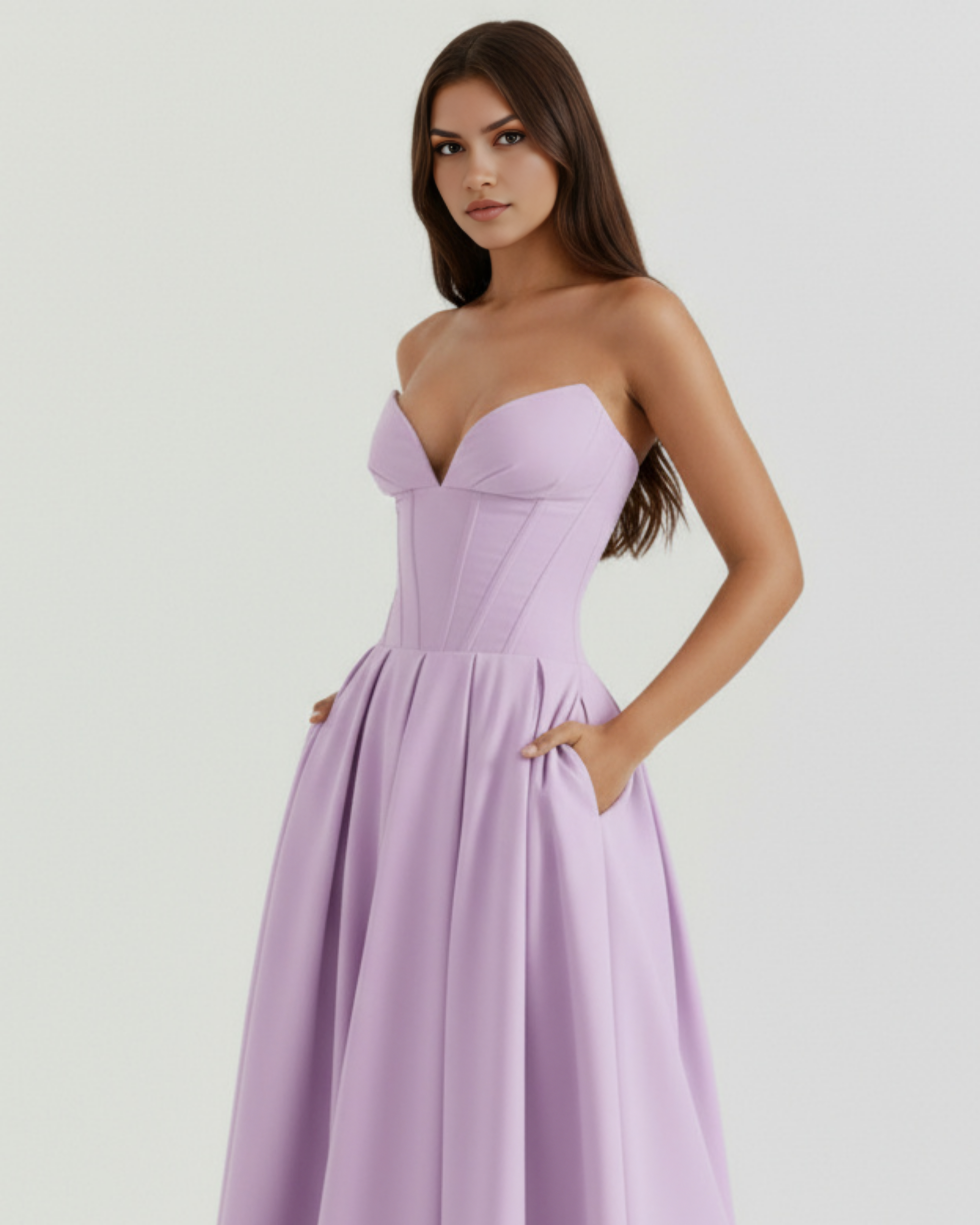 Ruched bodycon midi dress for women | Amalfi