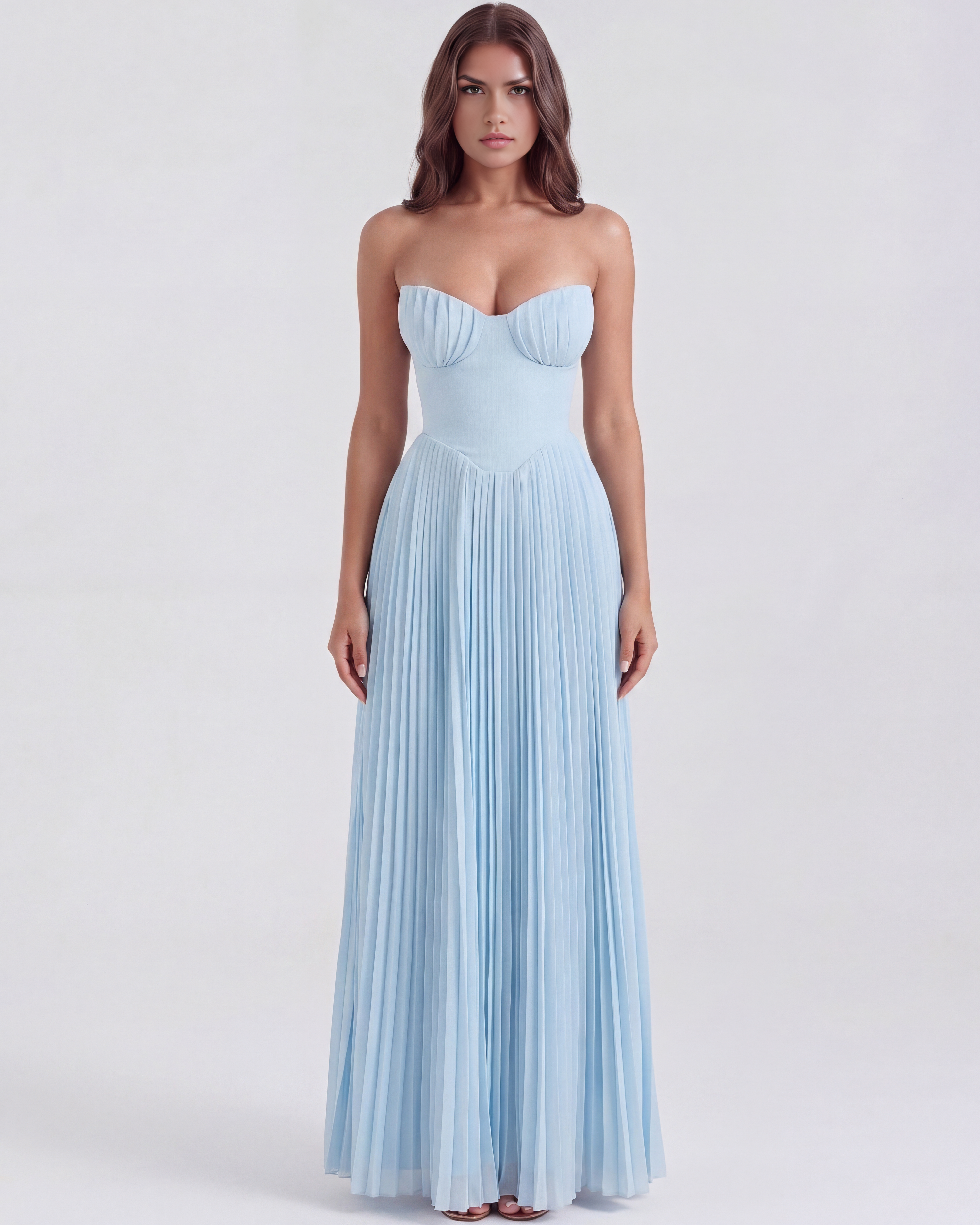 Georgette corset maxi dress for women | Siena