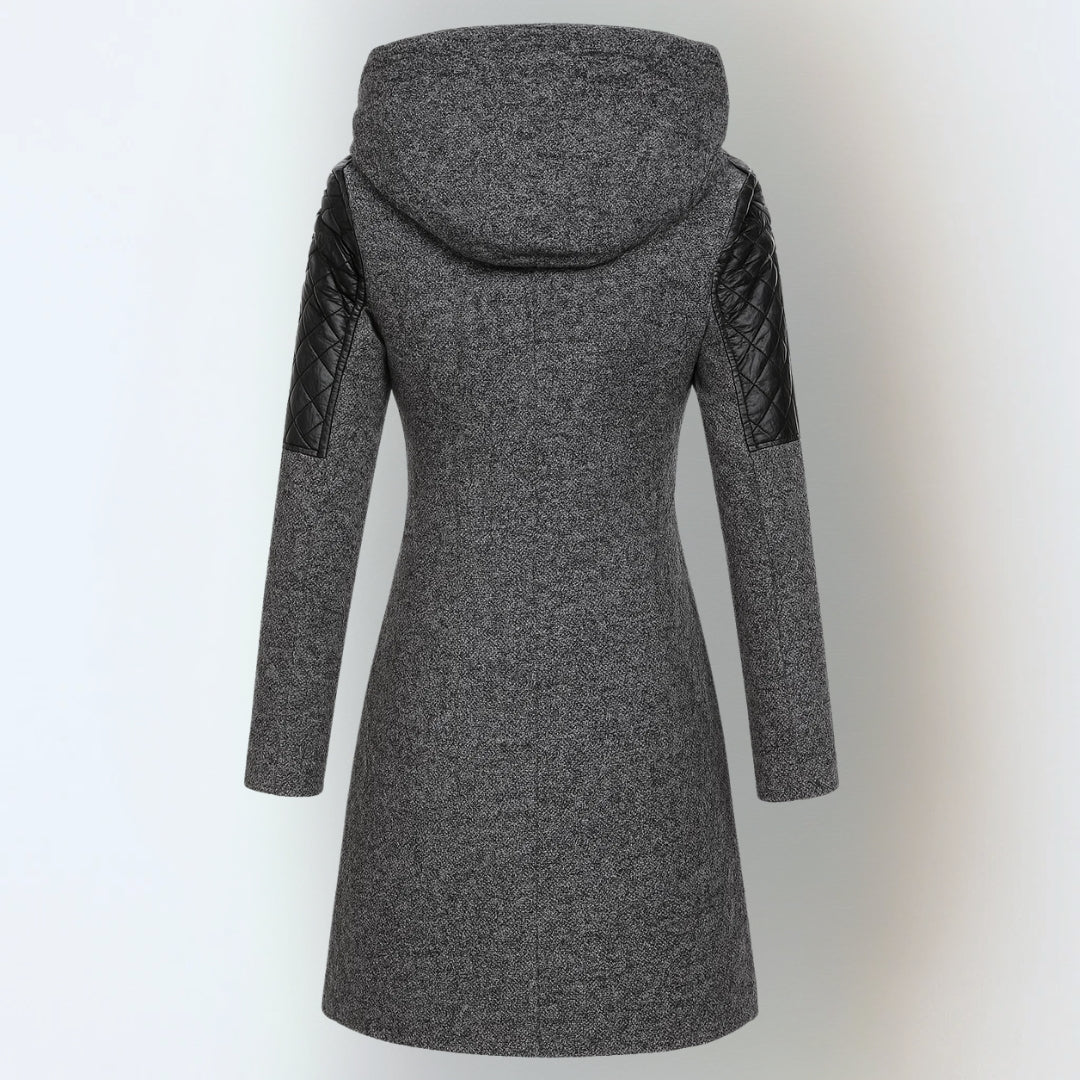 Longline hooded zip jacket for women | Jasneet