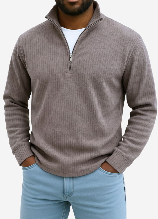 Half-zip casual sweater for men | Calix