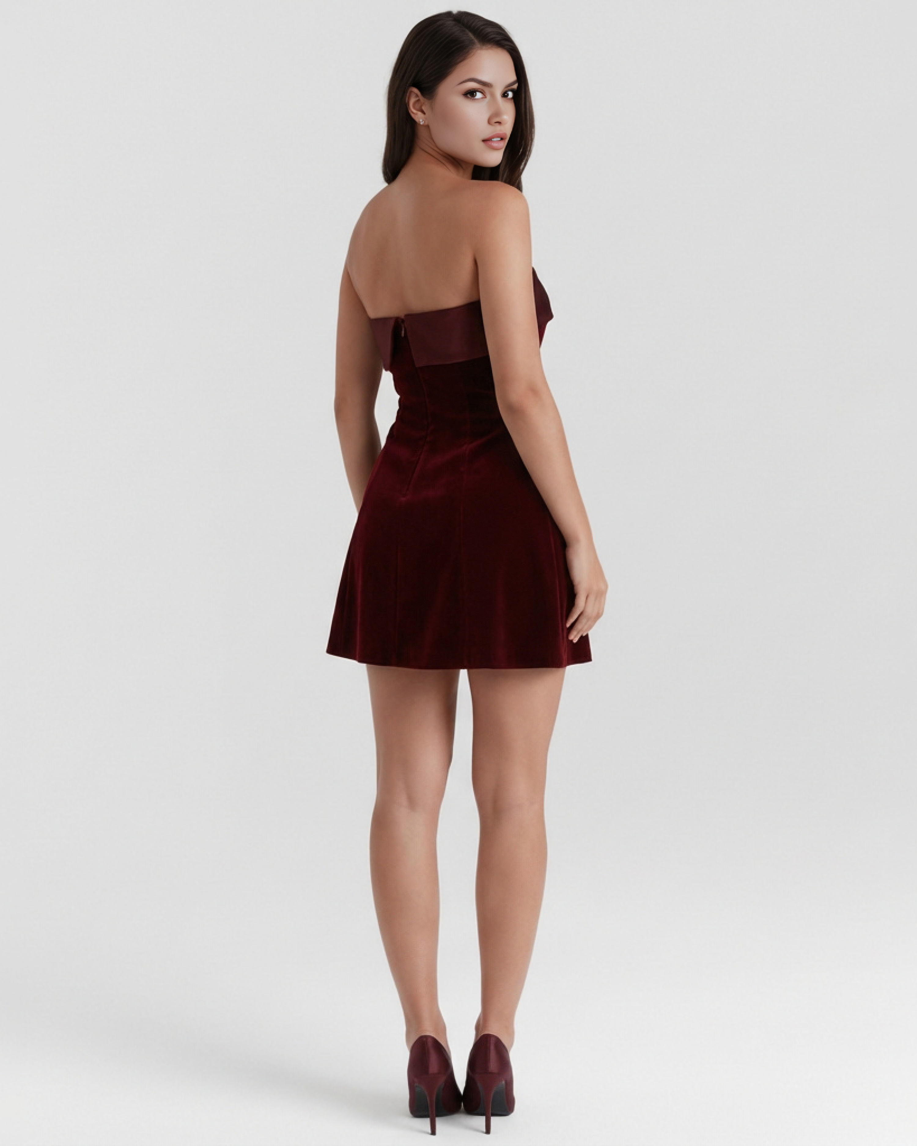 Bodycon lace-up mini dress for women | Valentina