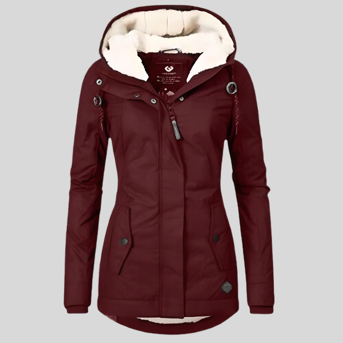 Waterproof Hooded Longline Jacket for Women | Madelyn