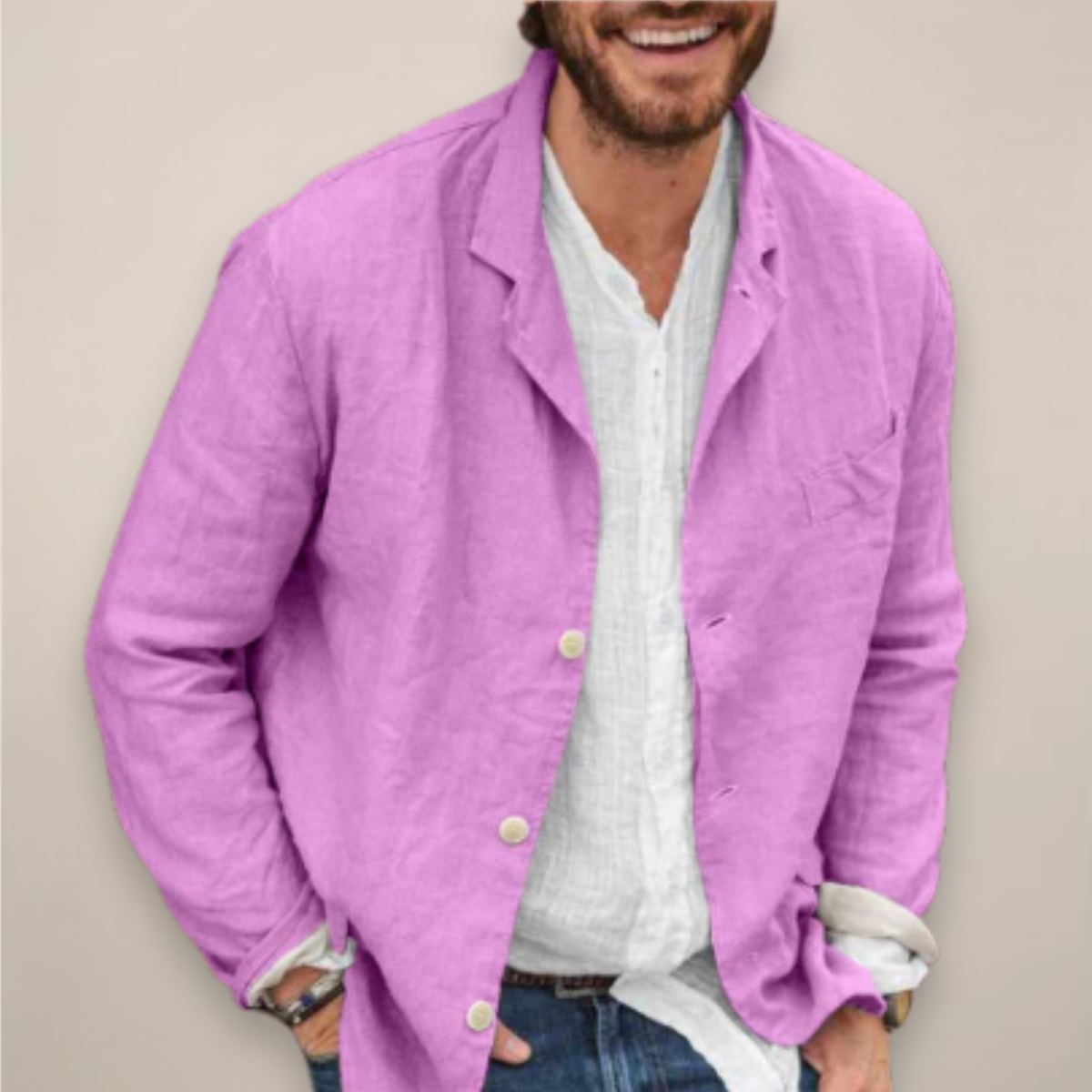 Relaxed Lightweight Casual Summer Blazer for Men | Edward