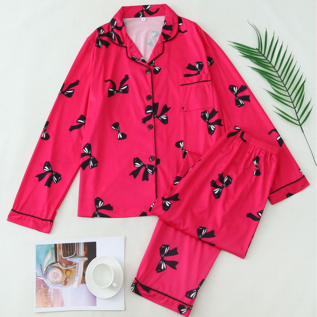 Long sleeve top and pajama set for women | Merida