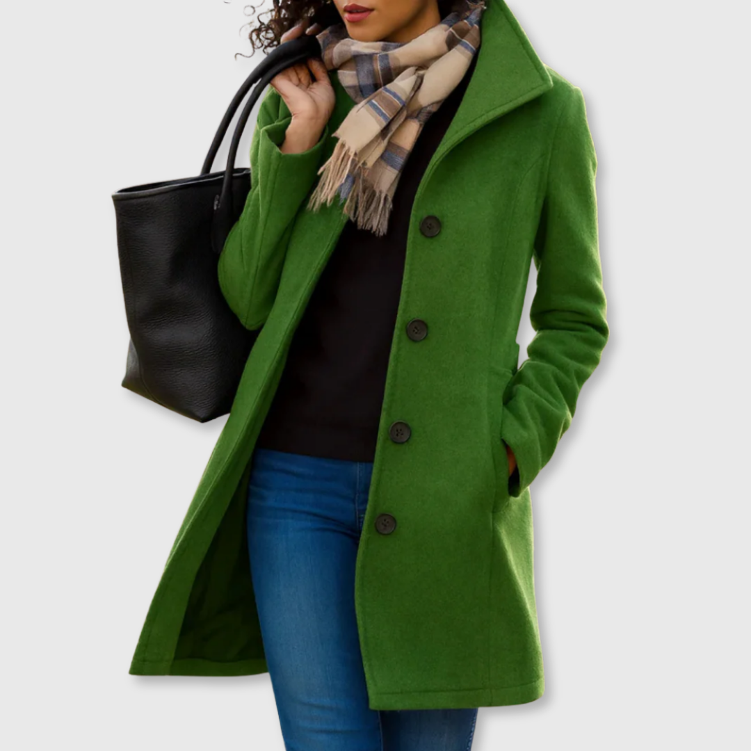 Classic tailored everyday coat for women | Lauren -6