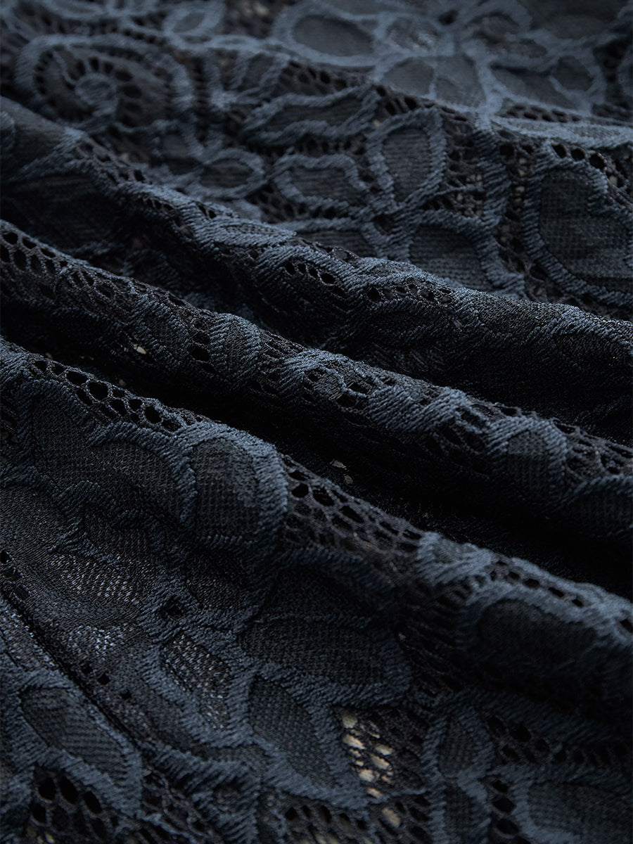Bohemian lace sleeveless midi dress Chic for Women | Azelina