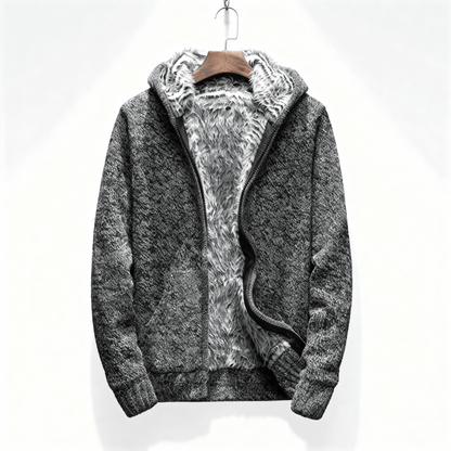 Merrin Fur-Lined Zip Hoodie men | Caelmont
