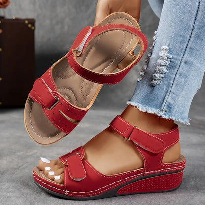 Orthopaedic wedge comfort sandals for women | Clara -3