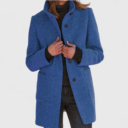 Classic mid-length coat for women | Loraviennea