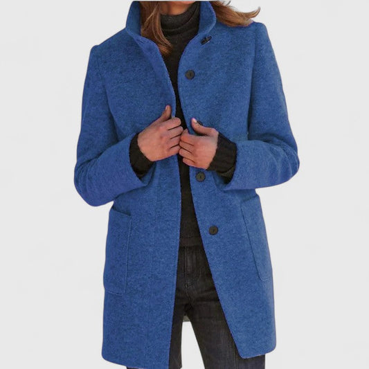 Classic mid-length coat for women | Loraviennea