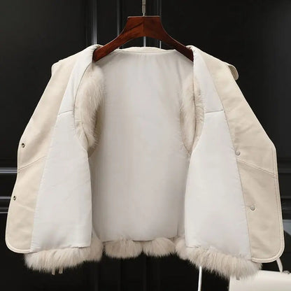 Faux fur statement vest for women | Nereida