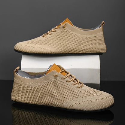 Mesh knit slip-on stretch everyday trainers for men | Airknit -9
