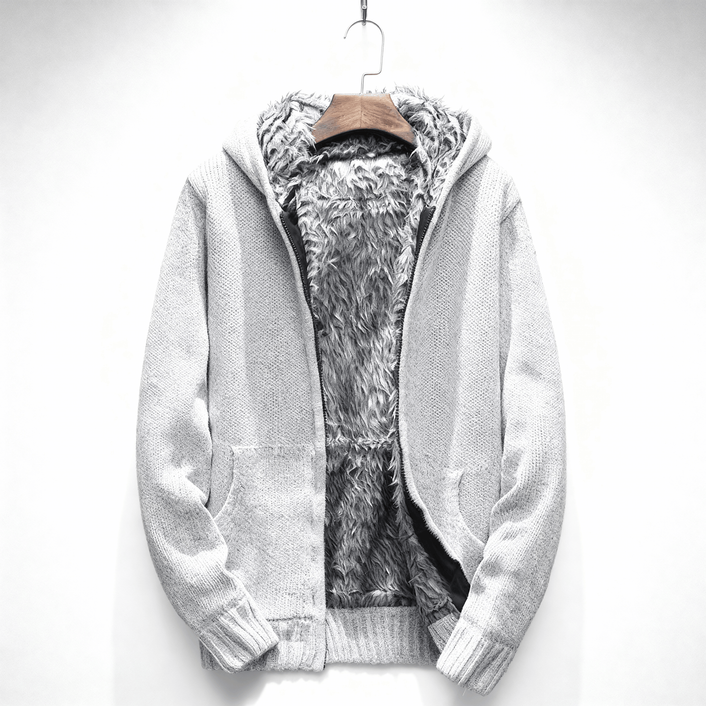 Merrin Fur-Lined Zip Hoodie men | Caelmont