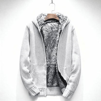 Merrin Fur-Lined Zip Hoodie men | Caelmont