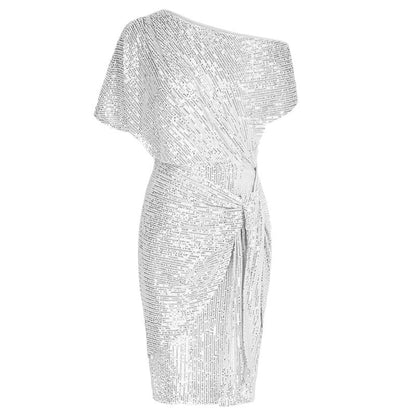 Elegant off-shoulder bodycon party dress for women | Aurevia