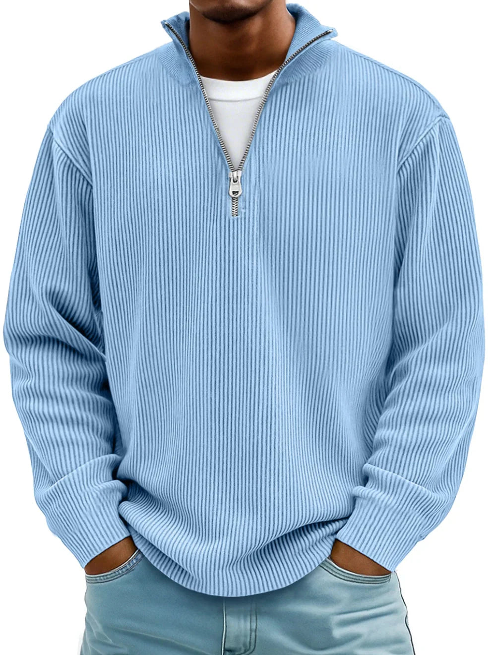 Half-zip casual sweater for men | Calix