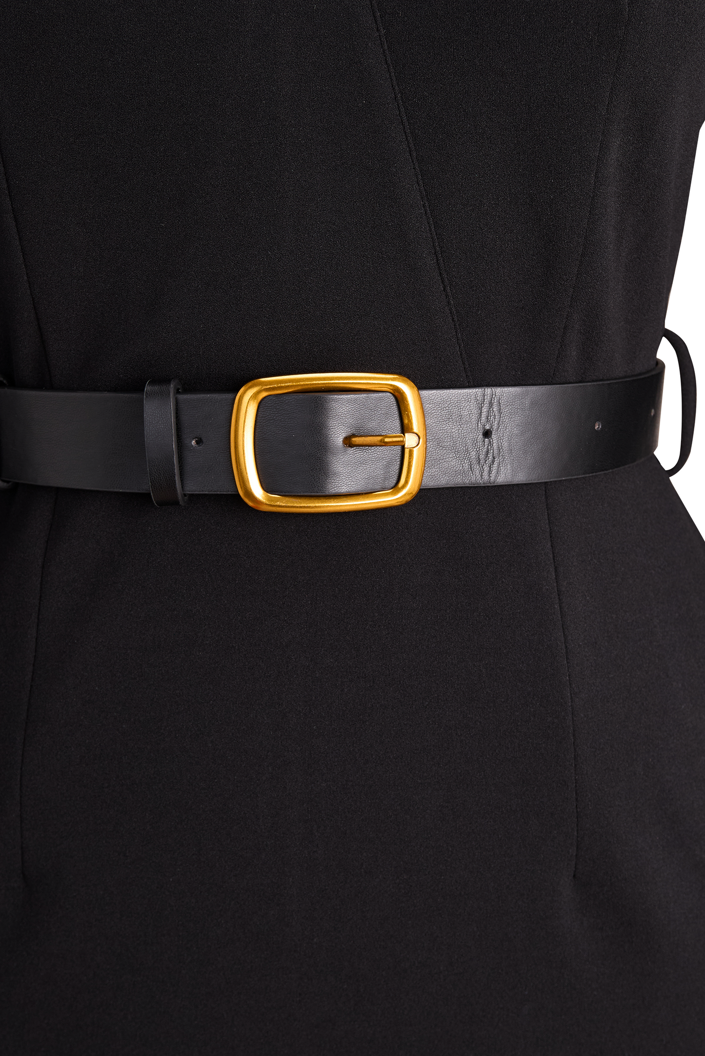 Belted mandarin-collar sheath dress for women | Arlisse -19