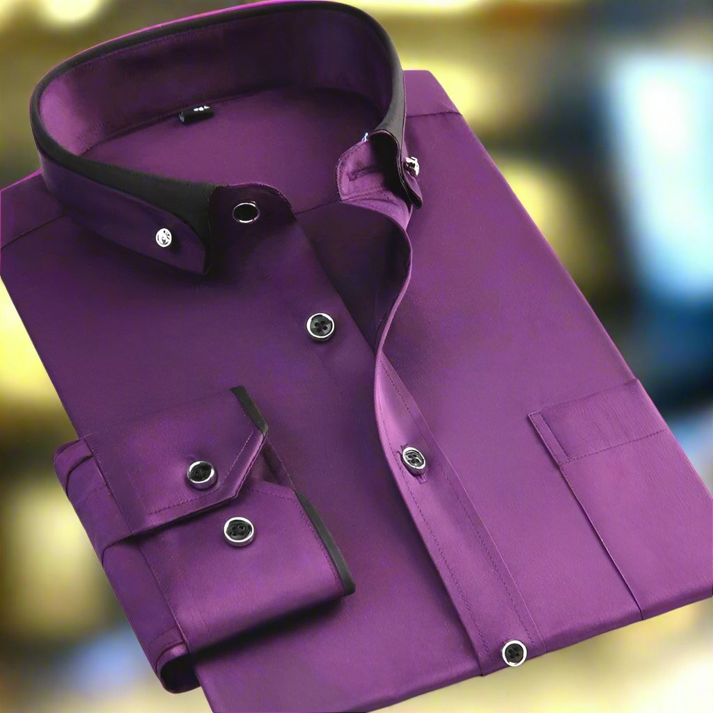 Contrast collar casual shirt for men | Kyson