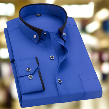 Classic long sleeve button shirt for men | Evander