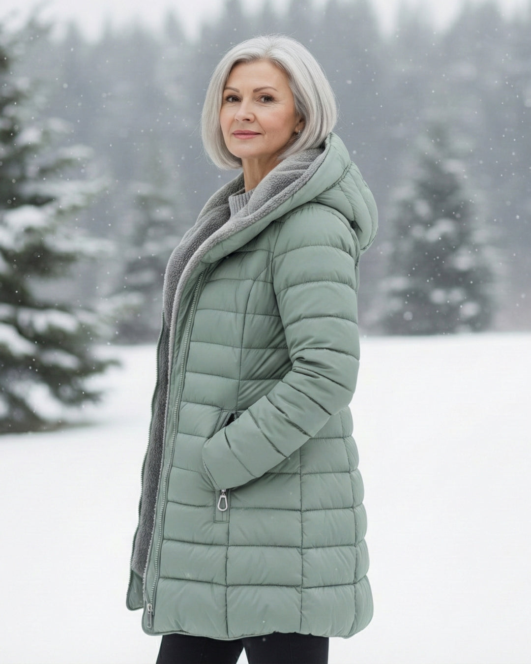 Fleece-Lined Quilted Puffer Coat for Women | Jami