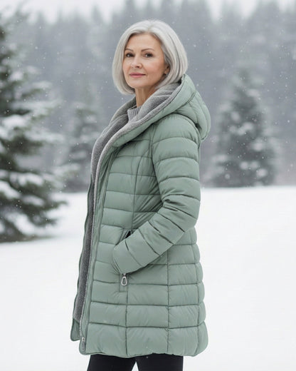 Fleece-Lined Quilted Puffer Coat for Women | Jami
