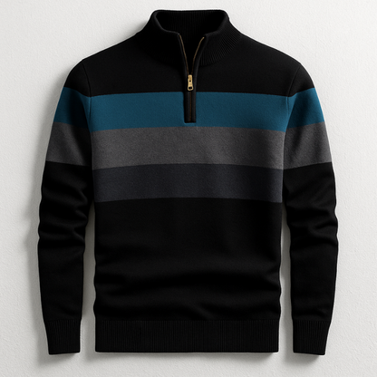 Classic quarter-zip relaxed pullover for men | Bradford -6