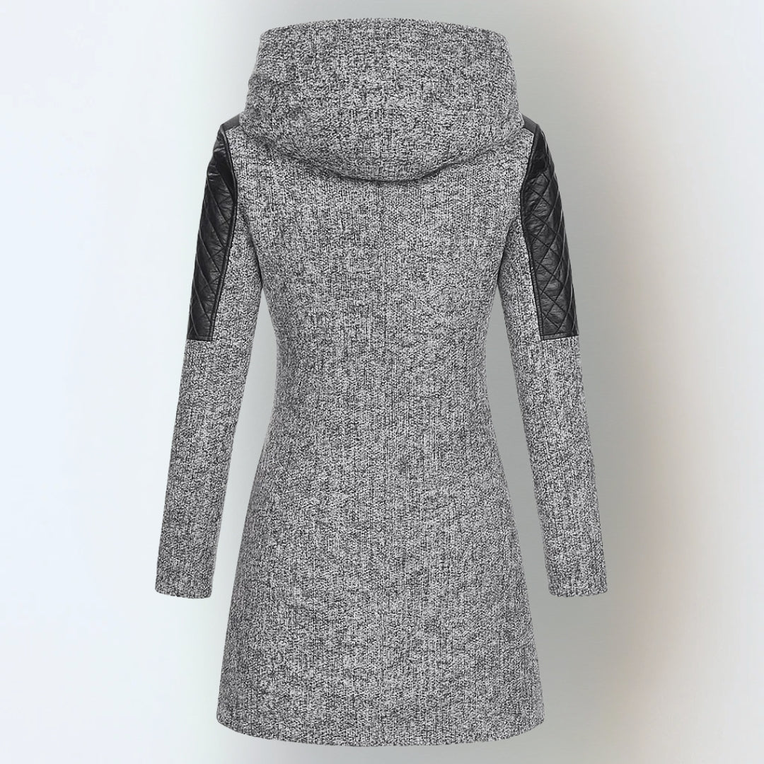 Longline hooded zip jacket for women | Jasneet