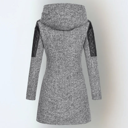 Longline hooded zip jacket for women | Jasneet