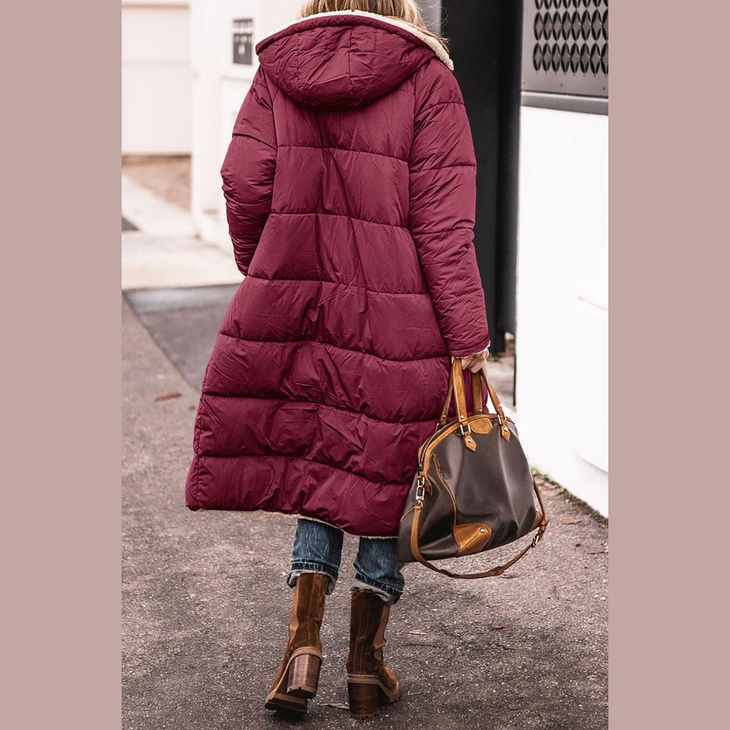 Reversible long coat for women | Amelia