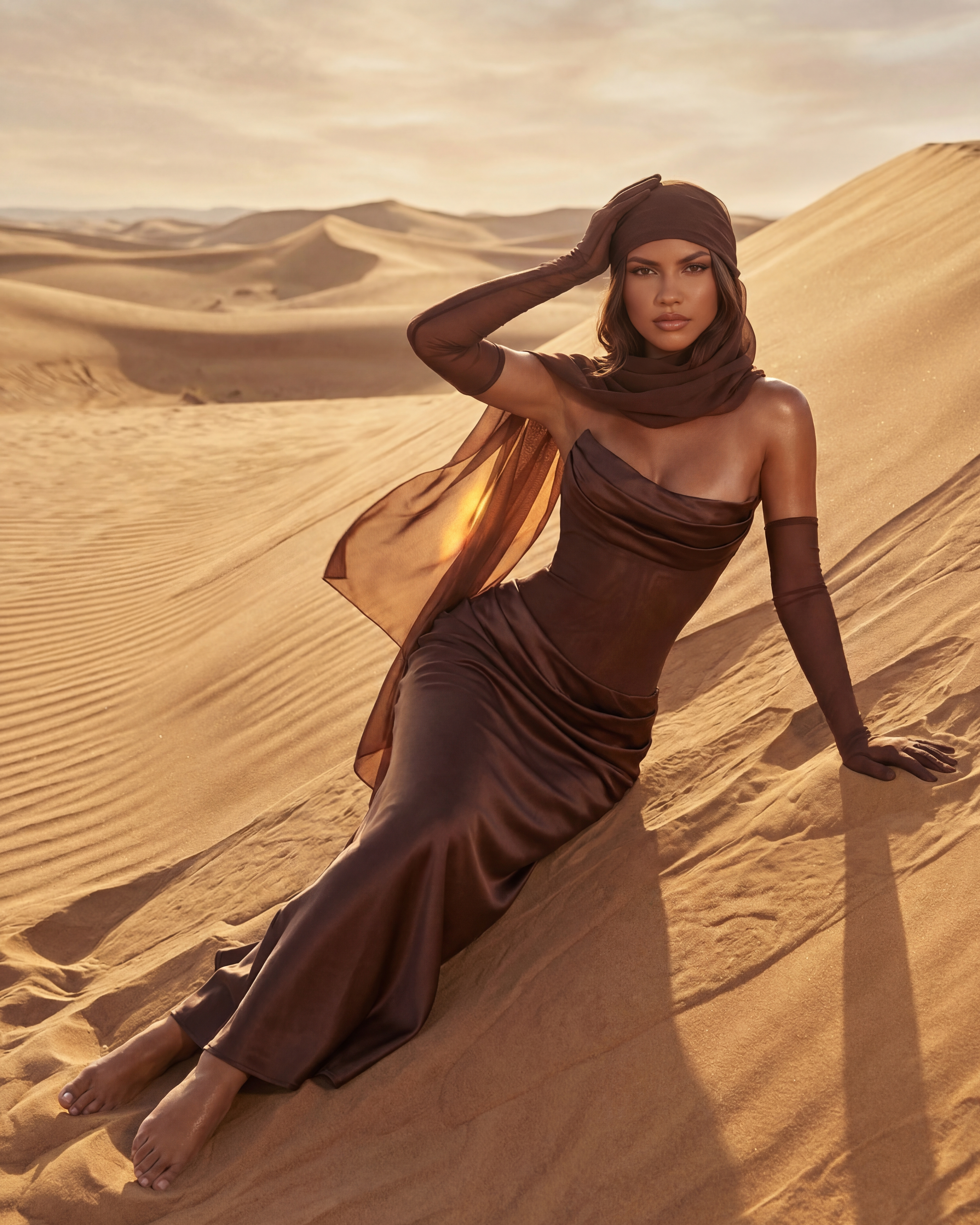 Cowl neck sculpting maxi dress for women | Vittoria
