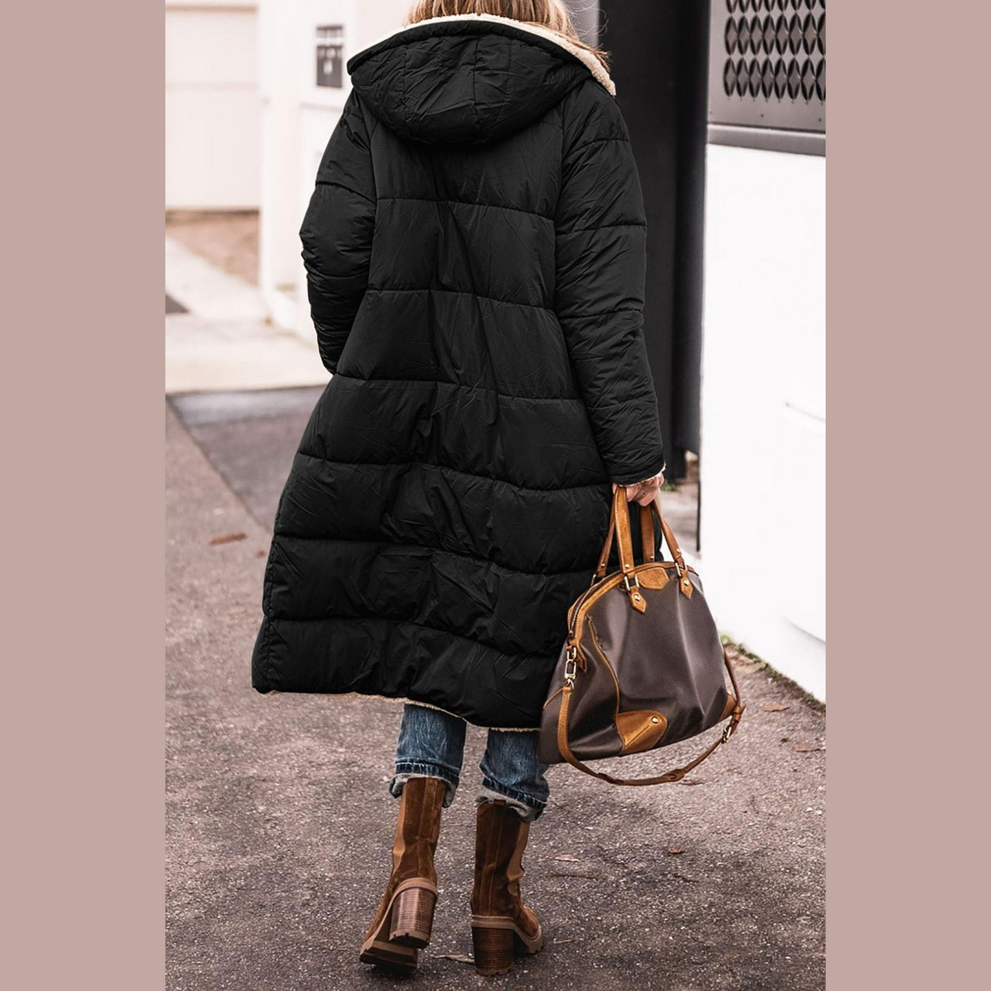 Reversible long coat for women | Amelia