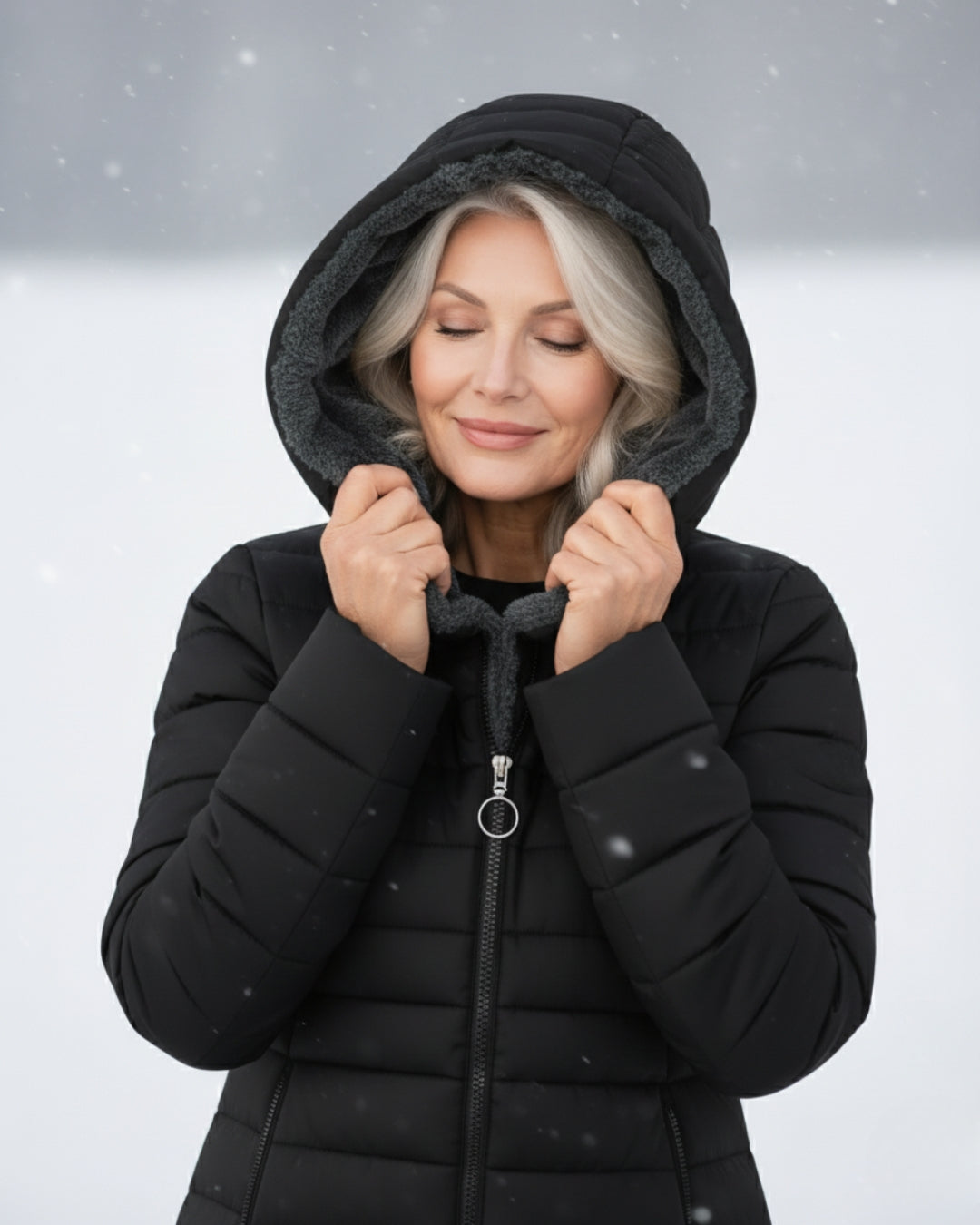 Fleece-Lined Quilted Puffer Coat for Women | Jami