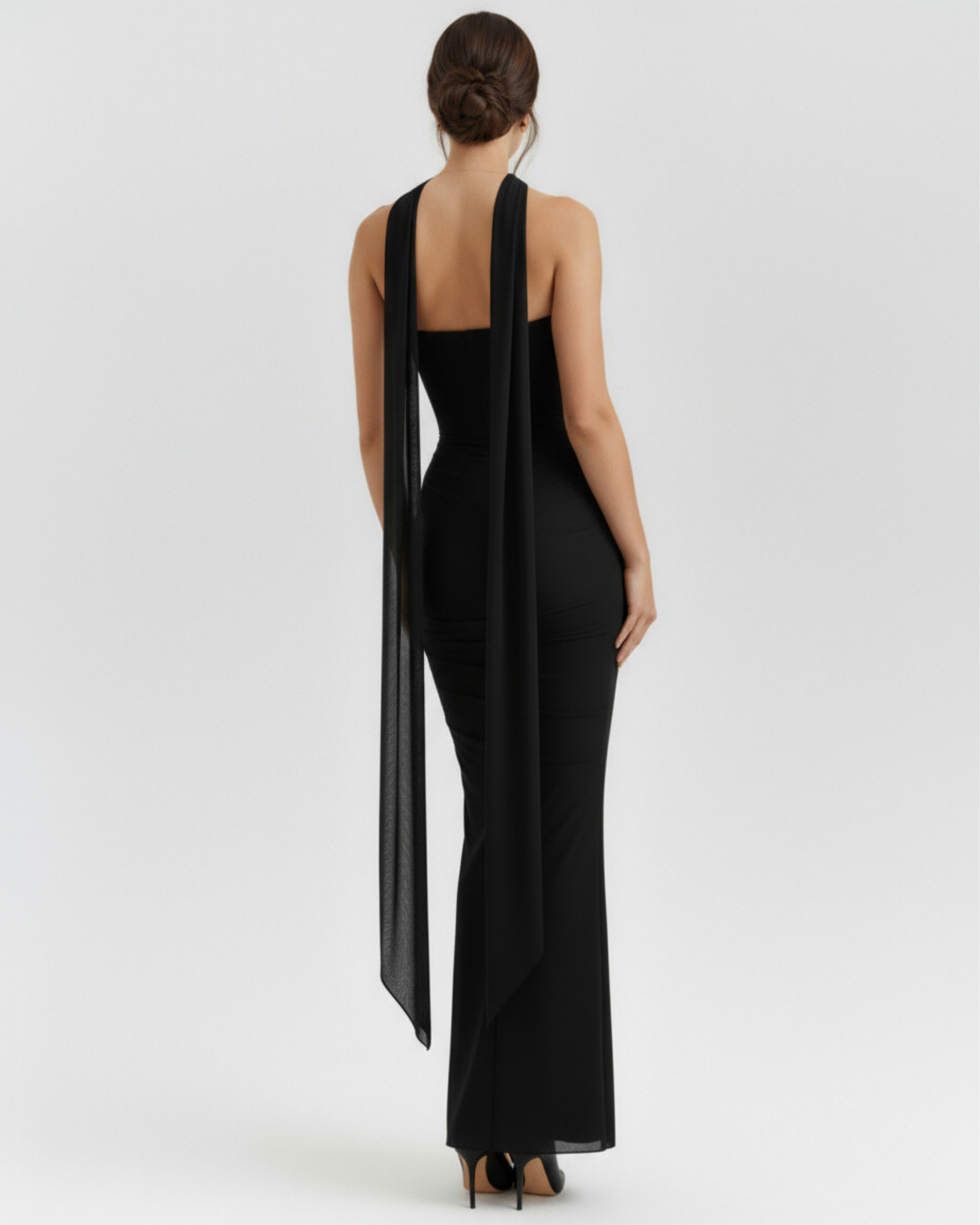 Elegant halter corset maxi dress for women | Malu