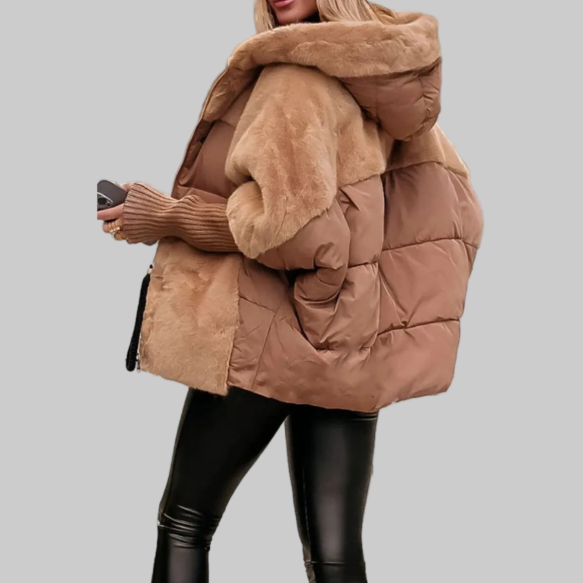 Multicolor hooded bomber jacket for women | Hester