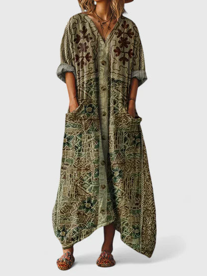 Elegant everyday relaxed dress for women | Mariana -5